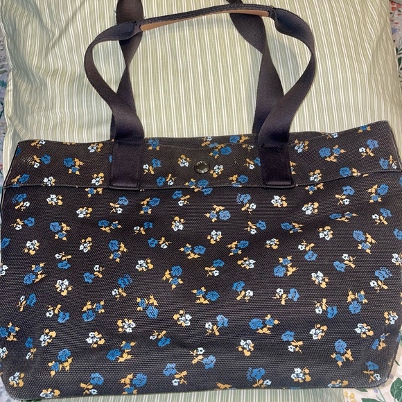 Coach Floral Black Tote Bag - Picture 1 of 3